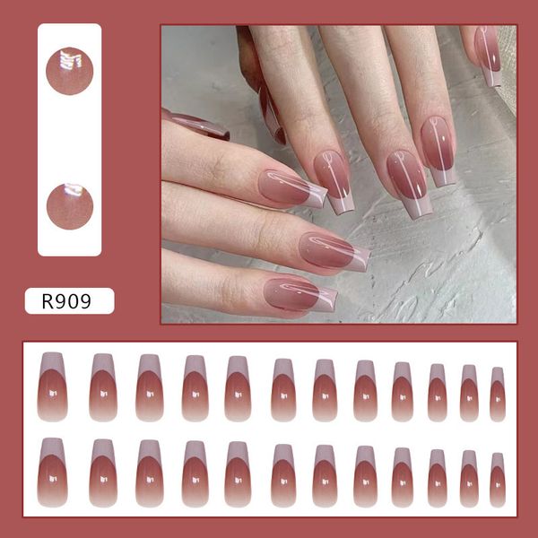 24 pcs fake nails set 🥺💗 with glue stick Dm us to order 🩷