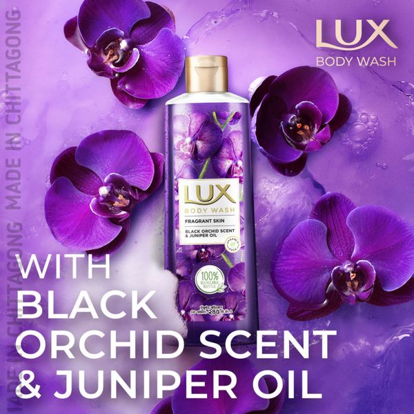 Lux Black Orchid & Juniper Oil Body Wash 245ml – Deep Fragrance & Nourishment
