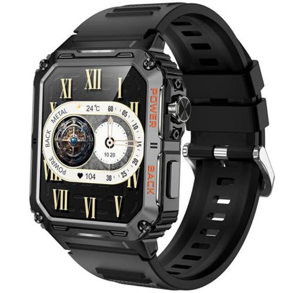 VALDUS VD38 Smartwatch Outdoor Recreation Watch Dynamic LED Luminous Effect Support Waterproof-Black Color