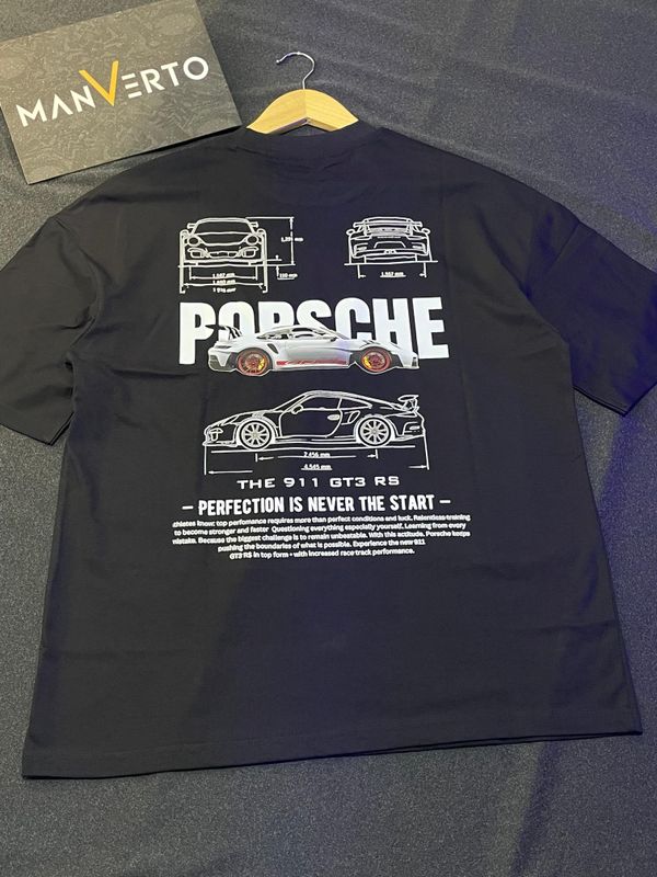 Porsche Car Drop Shoulder T-Shirt