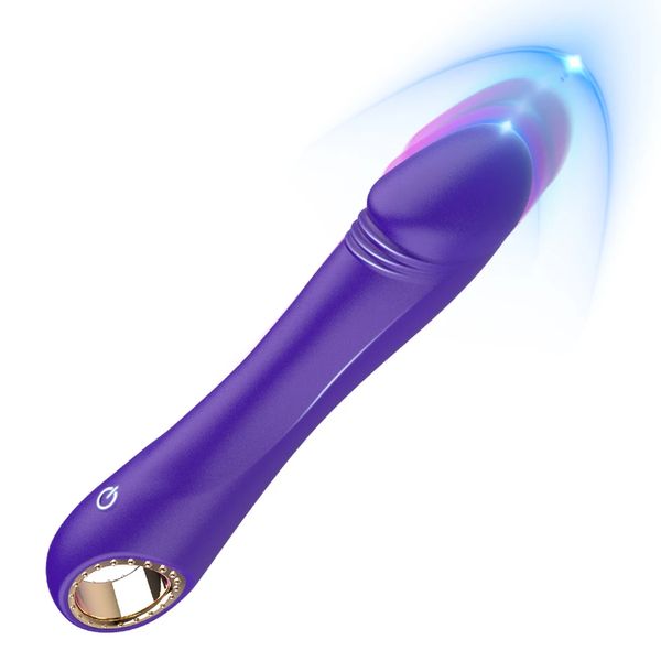Dildo Vibrator Powerful 10 Vibration Clitoral and G-spot Stimulation Waterproof Sex Toys for for Women Couples Adult Products
