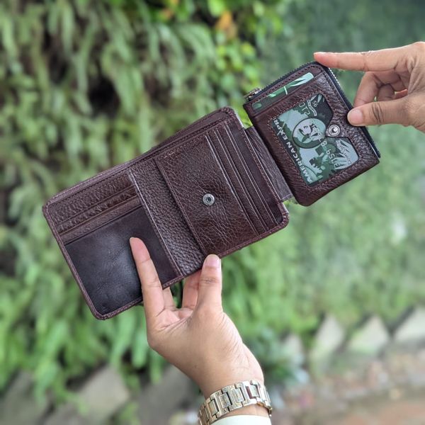 Premium Wallet Black/ Chocolate
