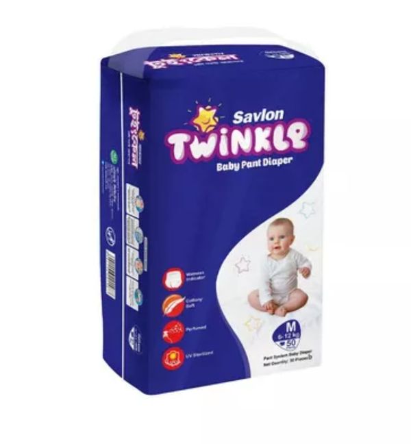 Savlon Twinkle Baby Pant Diaper M 6-12 kg 50 pcs