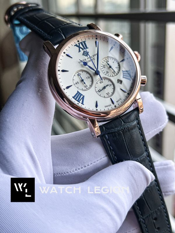 PATEK BLUE BELT RG CASE WHITE DIAL