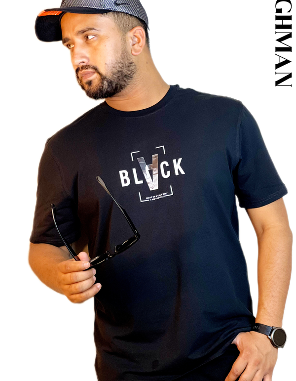 Premium Basic T shirt Black(black)