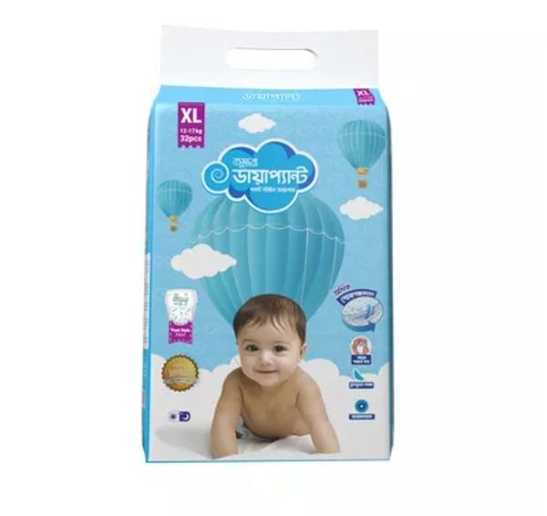 Bashundhara Diapant Baby Diaper XL 12-17 kg 32 pcs