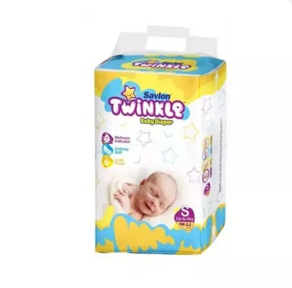 Savlon Twinkle Baby New Born Diaper Belt S Up TO 8 kg 44 pcs