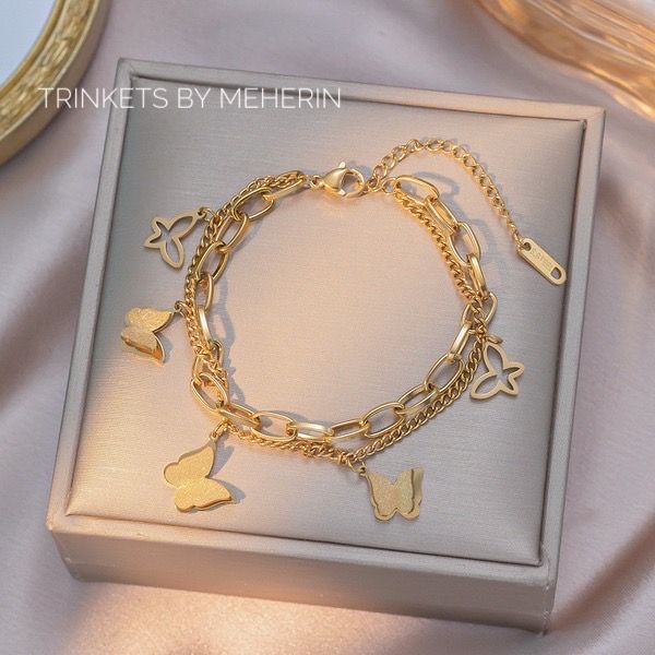 Double butterfly bracelet