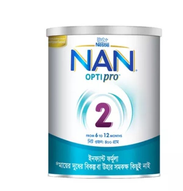 Nestle Nan Optipro 2 Formula Milk Powder (6 M+) 400 gm