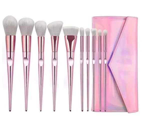 mangee makeup brush set 10 pieces