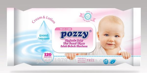 pozzy baby wet Towel wipes 120 pcs