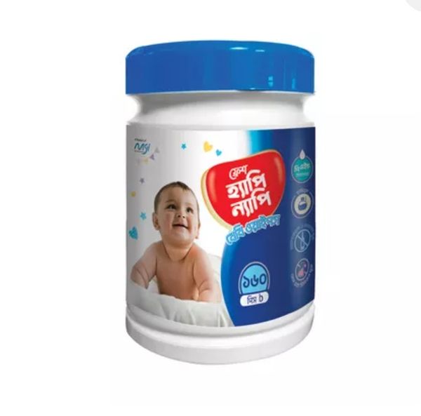 Fresh Happy Nappy Baby Wipes (Jar) 160 pcs