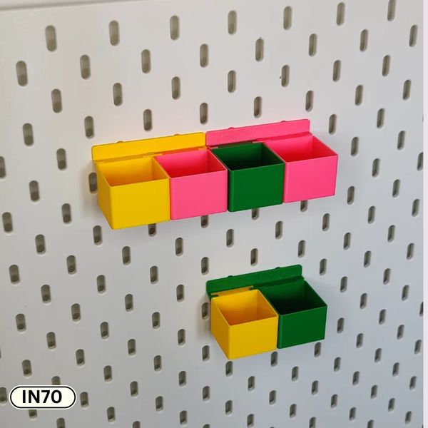 PegBoard Mini Container Set (2 pcs) – Quick-Release Storage | InDecorBD