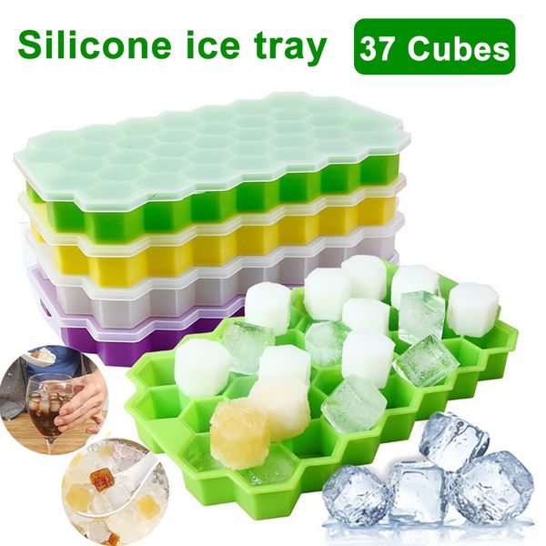 37 grid Silicon Ice Tray with Lid