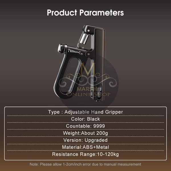 💥Outtobe Hand Gripper 10-120KG Adjustable Hand Exerciser Grip Strength Trainer Automatic Counting Hand Spring Gripper - Image 7