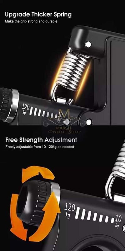 💥Outtobe Hand Gripper 10-120KG Adjustable Hand Exerciser Grip Strength Trainer Automatic Counting Hand Spring Gripper - Image 8