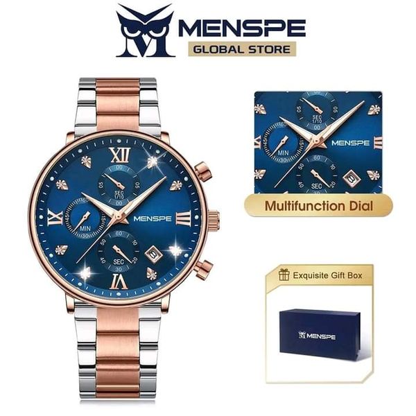 💥MENSPE High-grade Waterproof Six Stitches Luminous Calendar Watch