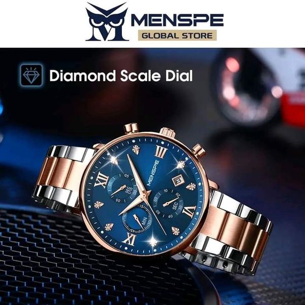 💥MENSPE High-grade Waterproof Six Stitches Luminous Calendar Watch - Image 5