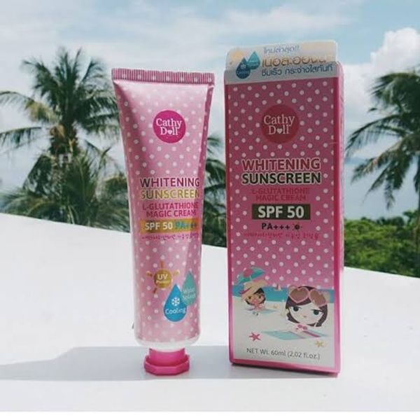 Cathy Doll SPF 50 Whitening Sunscreen L-Glutathione Magic Cream 60ml
