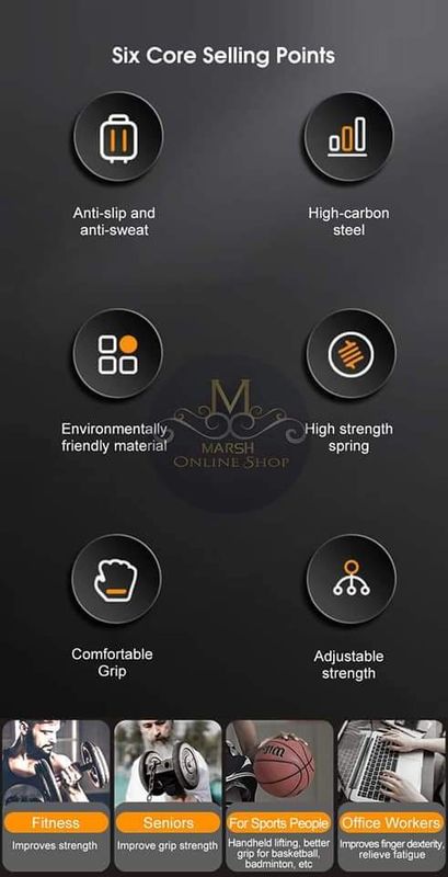 💥Outtobe Hand Gripper 10-120KG Adjustable Hand Exerciser Grip Strength Trainer Automatic Counting Hand Spring Gripper - Image 9