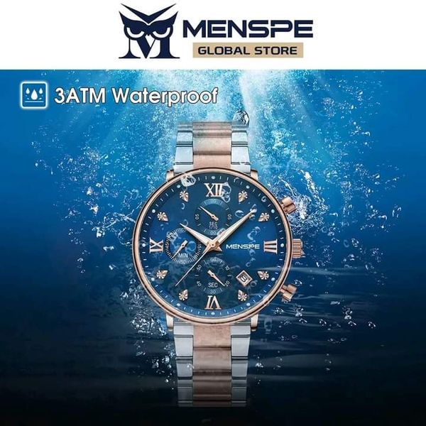 💥MENSPE High-grade Waterproof Six Stitches Luminous Calendar Watch - Image 6