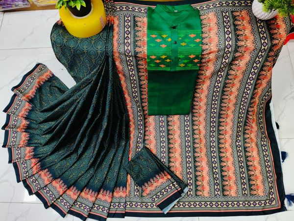 Sharee Panjabi Couple with Blouse Piece