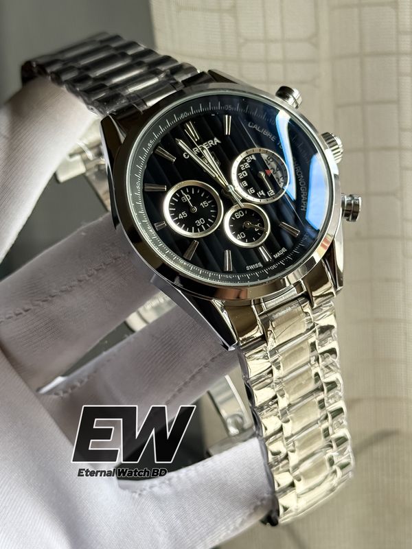 TAG 69 CH BLACK DIAL SILVER CASE