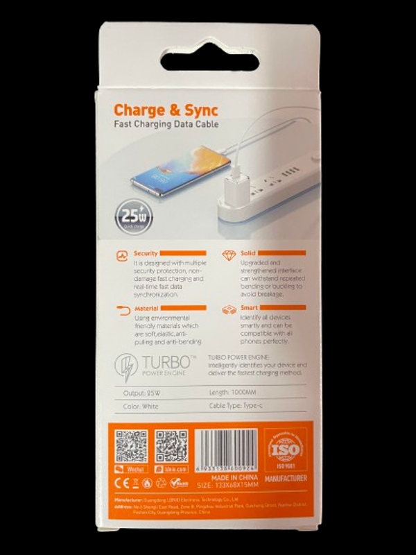 LDNIO Fast Charging Data Cable 25w (LS901 1000mm) - Image 3