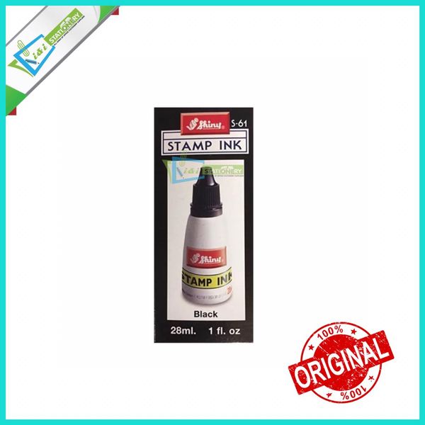 Stamp Pad ink shiny 28ml Black ,Red, Violet, Blue 1pcs