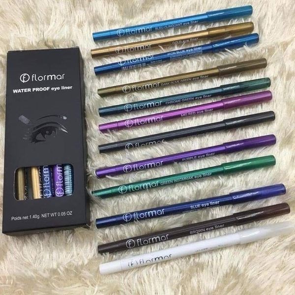 Flormar colorful eyeliner 12pcs set