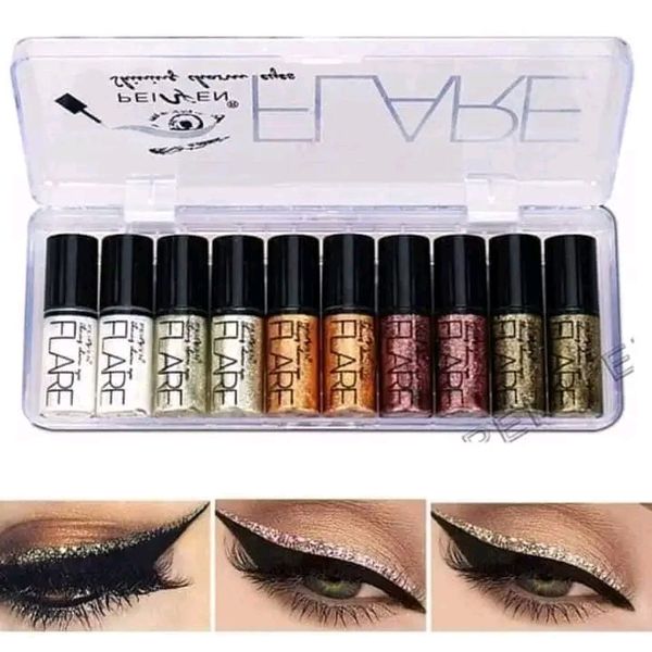 Flare Glitter eye shadow 10pcs set