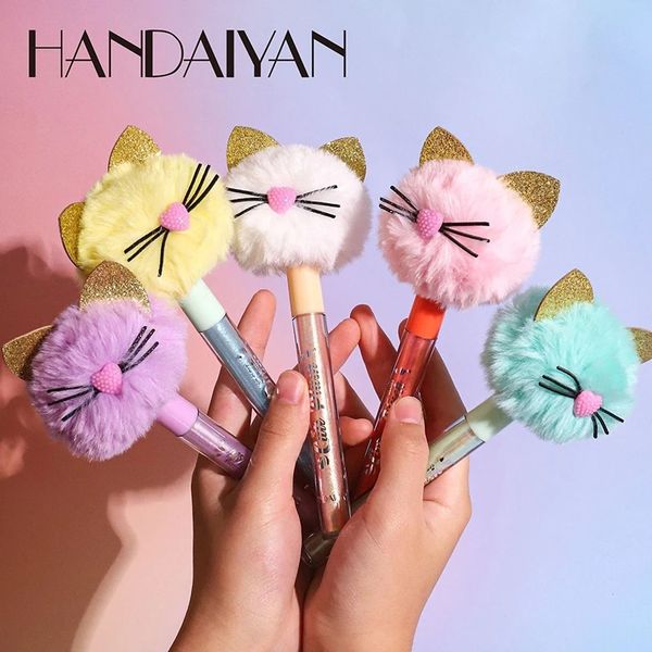 Handaiyan Cute cat design Glitter Lip Gloss