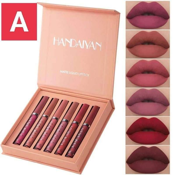 Handaiyan 6pcs Matte Liquid Lipgloss