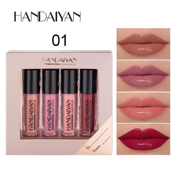 Handaiyan 4-piece mirror lip gloss Set