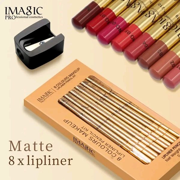 Imagic 08 Color Matte Lip Liner Set