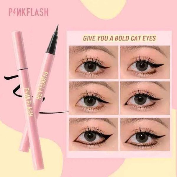 Pink flash eyeliner