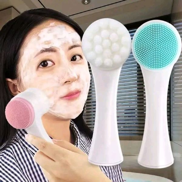 Double Side Silicone Facial Cleanser Brush