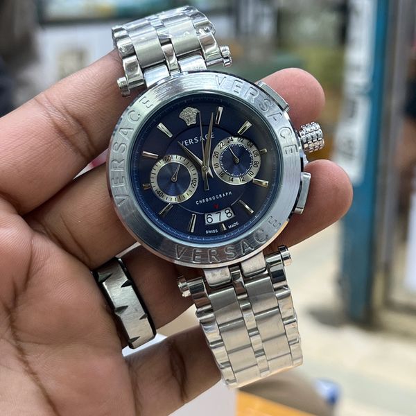 Versace Aion silver ch BLU