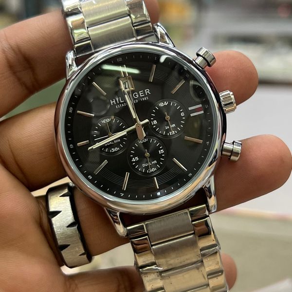 HILFIGER CH BLK DIAL