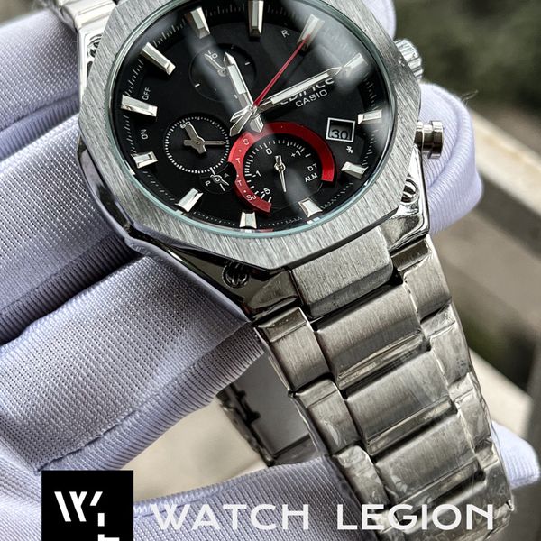 EDIFICE EQB1100 SILVER CH RD DIAL ASAD