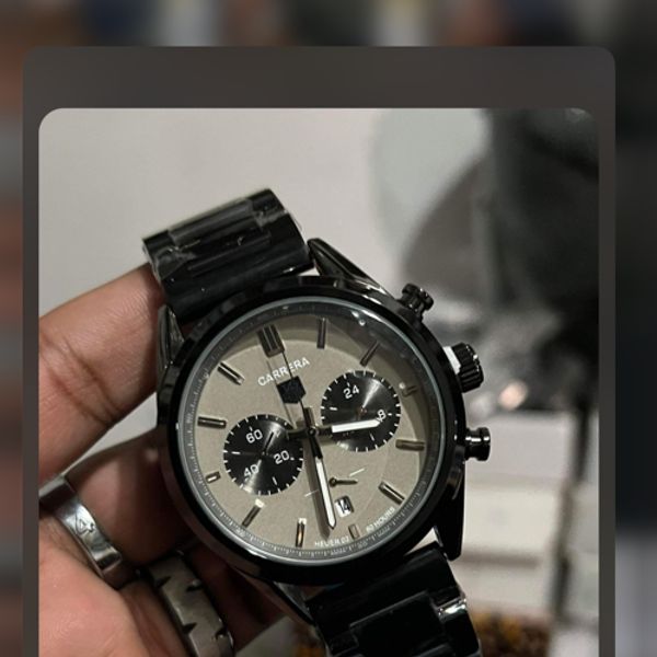 TAG CH TWO CHRONO F.BLK GREY DIAL