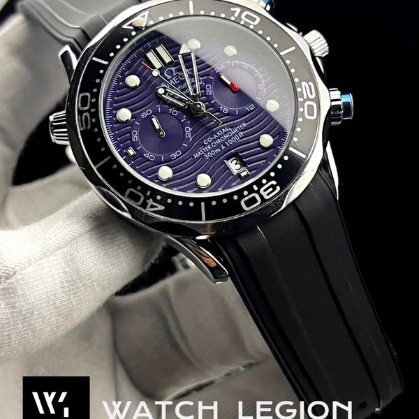 OMEGA SEAMASTER FIBER BELT BLUE DIAL AA 300M