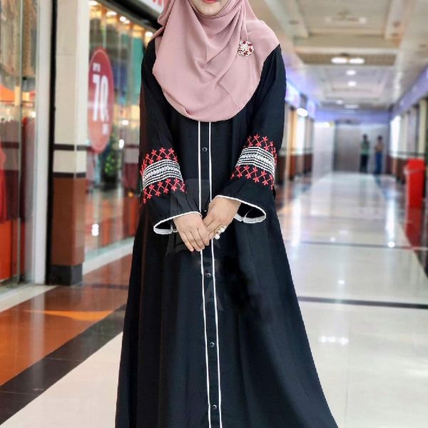 New Embroidery Abaya Borka