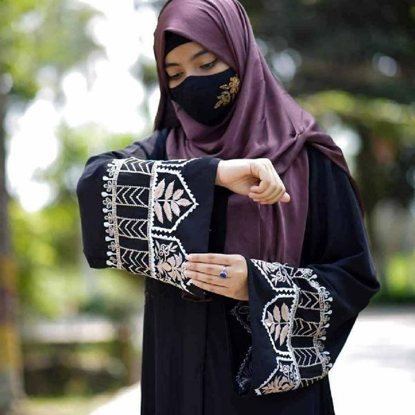 New Embroidery Abaya Borka