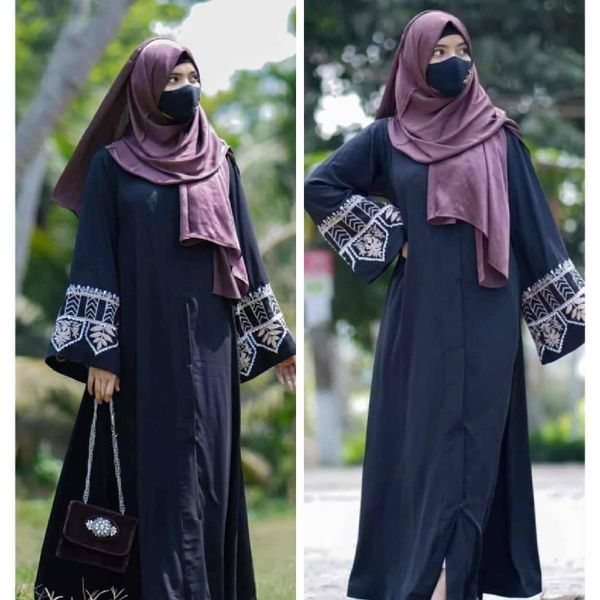 New Embroidery Abaya Borka - Image 2