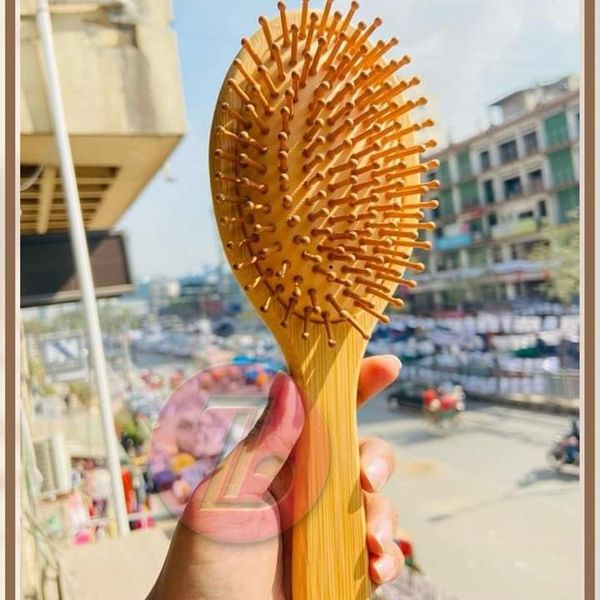 Wooden Hair Brush Round