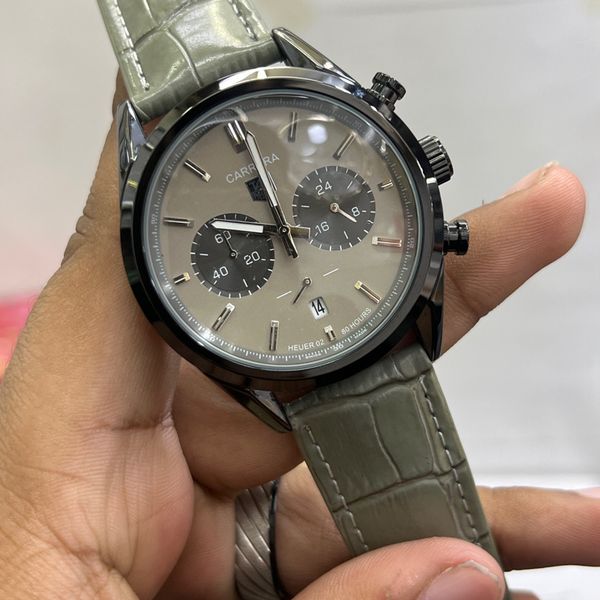 TAG BELT 2 CHRONO BLACK BODY GREY BELT,DIAL SHAJAN