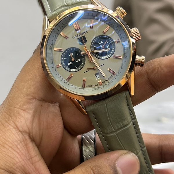 TAG BELT 2 CHRONO RG BODY GREY BELT,DIAL RUBEL