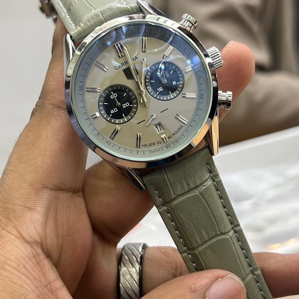 TAG BELT 2 CHRONO SILVER BODY GREY BELT,DIAL RUBEL