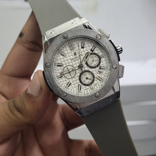 HUBLOT FIBER BELT F.S, WHITE.D SHAJAN